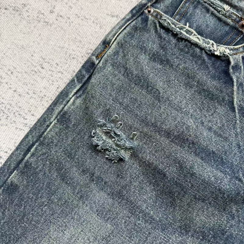 Fyredwrld Vintage Distressed Jeans | Washed Blue 7