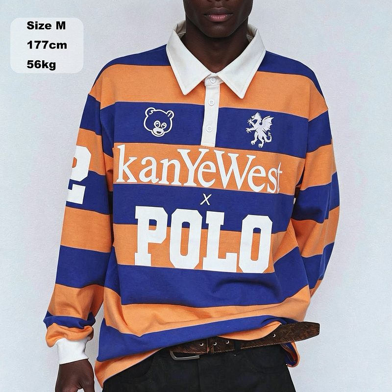 Vintage Stripe Color Blocking Polo 10