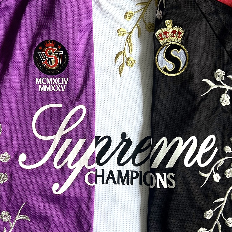 Supreme Flowers Football Jersey White 4