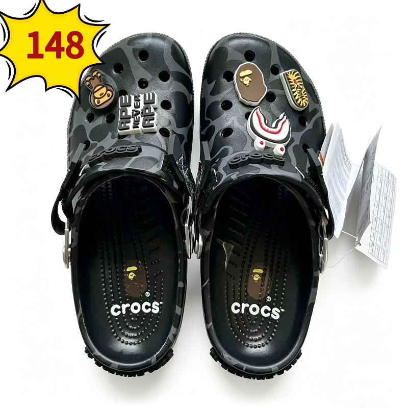 Bape Crocs Shoes
