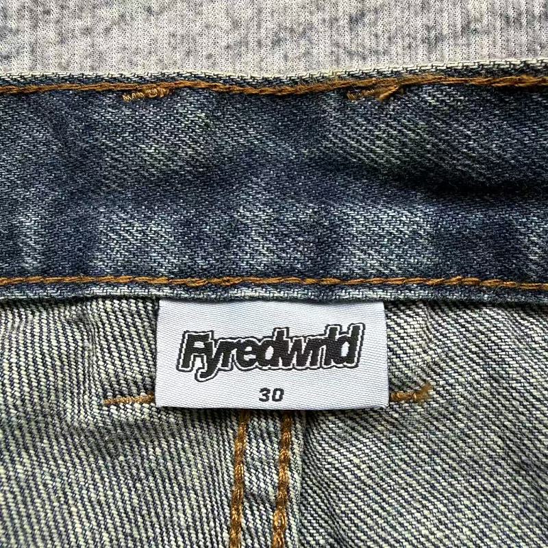 Fyredwrld Vintage Distressed Jeans | Washed Blue 9