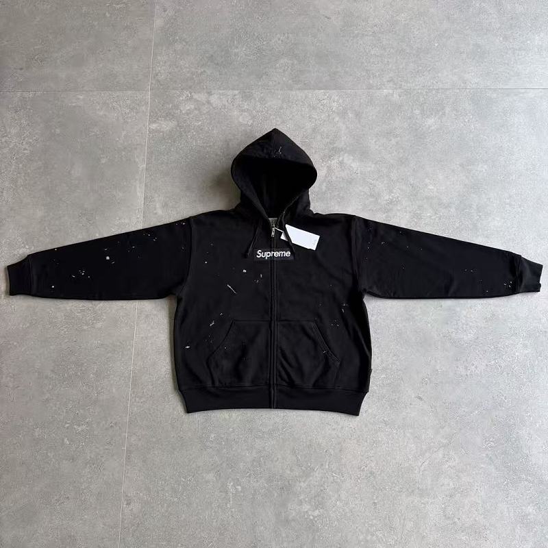 Supreme MM6 Zip Up Hoodie Best Black ! 7
