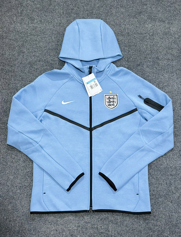 Uk Tech Fleece Zip Up Hoodie Baby Blue 6