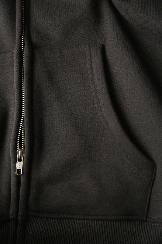 Mobius Charcoal Zip Up Hoodie