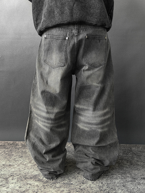 Mobius Slate Baggy Jeans 5