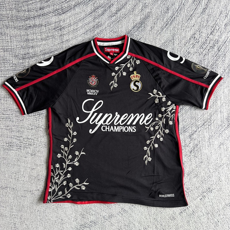 Supreme Flowers Football Jersey White 7