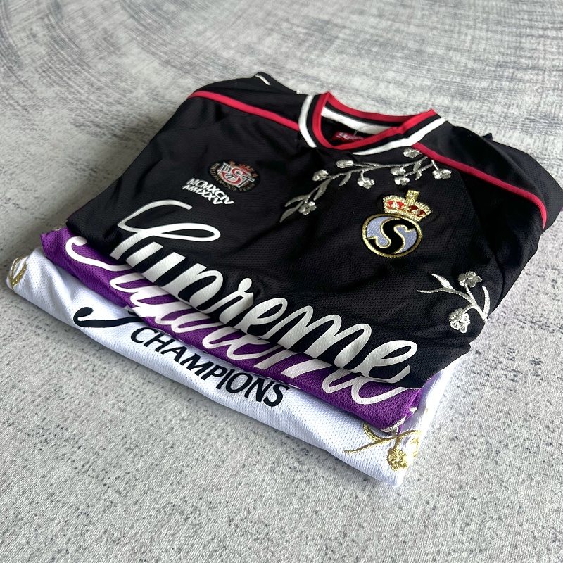 Supreme Flowers Football Jersey White 5