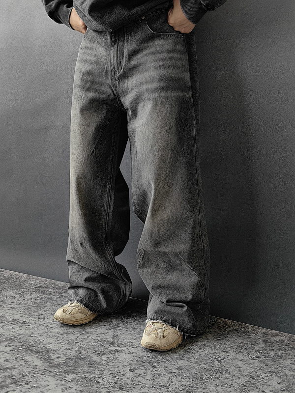 Mobius Slate Baggy Jeans 4