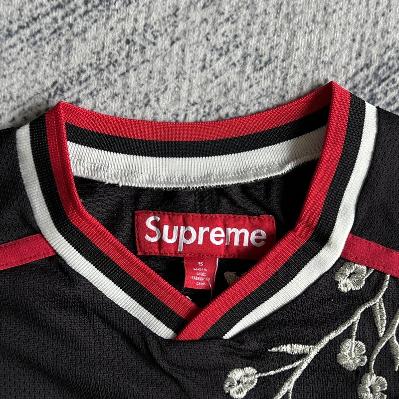 Supreme Flowers Football Jersey White 11