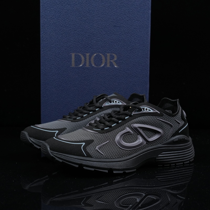 3SN342ABF_H968 Dior B30 Countdown Tech Runner 'Black'