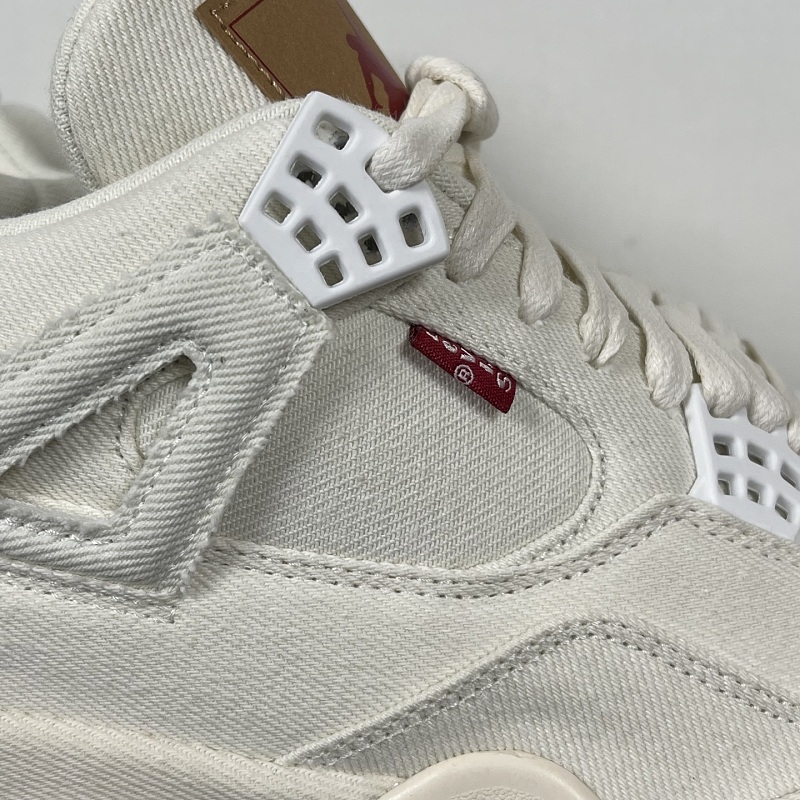 Levi's X Air Jordan 4 Retro 'White Denim'