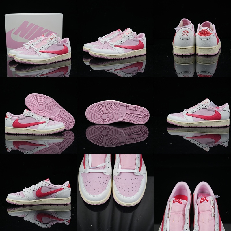 Travis Scott X Air Jordan 1 Retro Low Og 'Sail Tropical Pink'