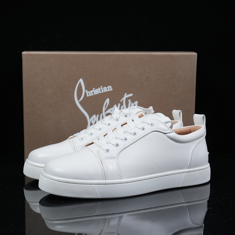 Pv 1130548WH01 Christian Louboutin Louis Junior Flat 'White'