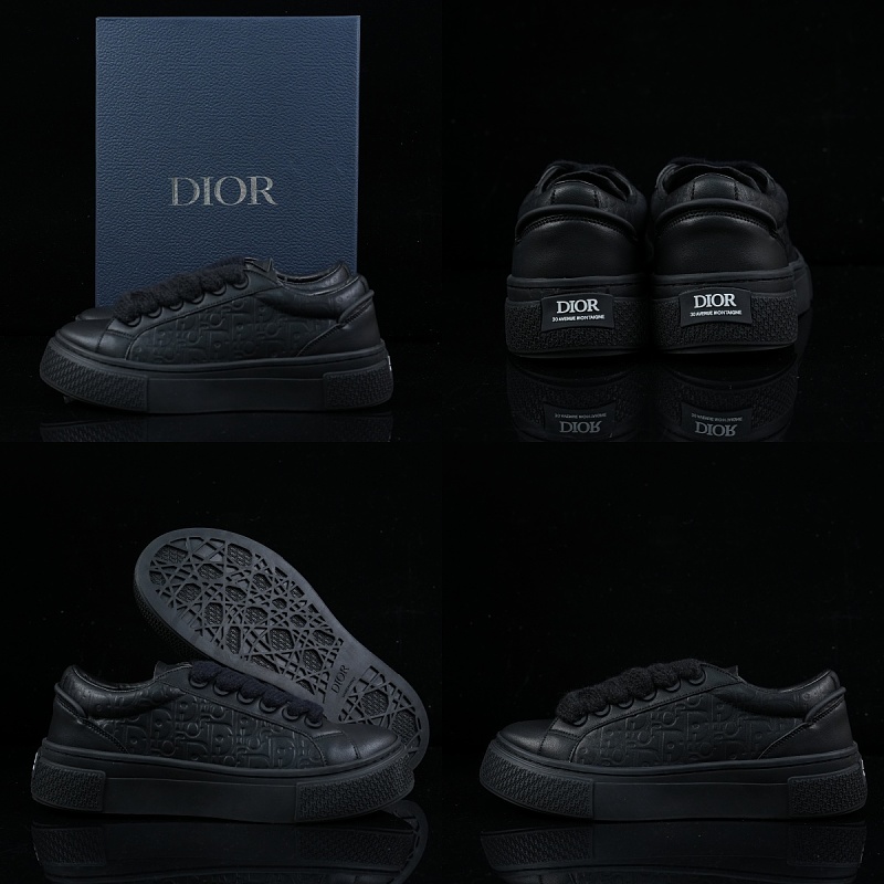 B33 Dior B33 'Dior Oblique Raised Embroidery - Black'