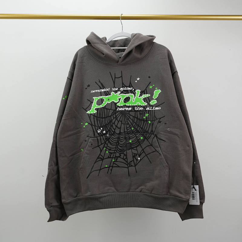 Sp5der PunkV2 Hoodie Slate 5