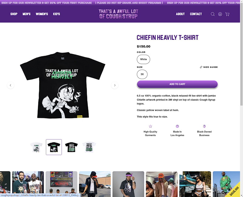 Chiefin Heavily T-shirt