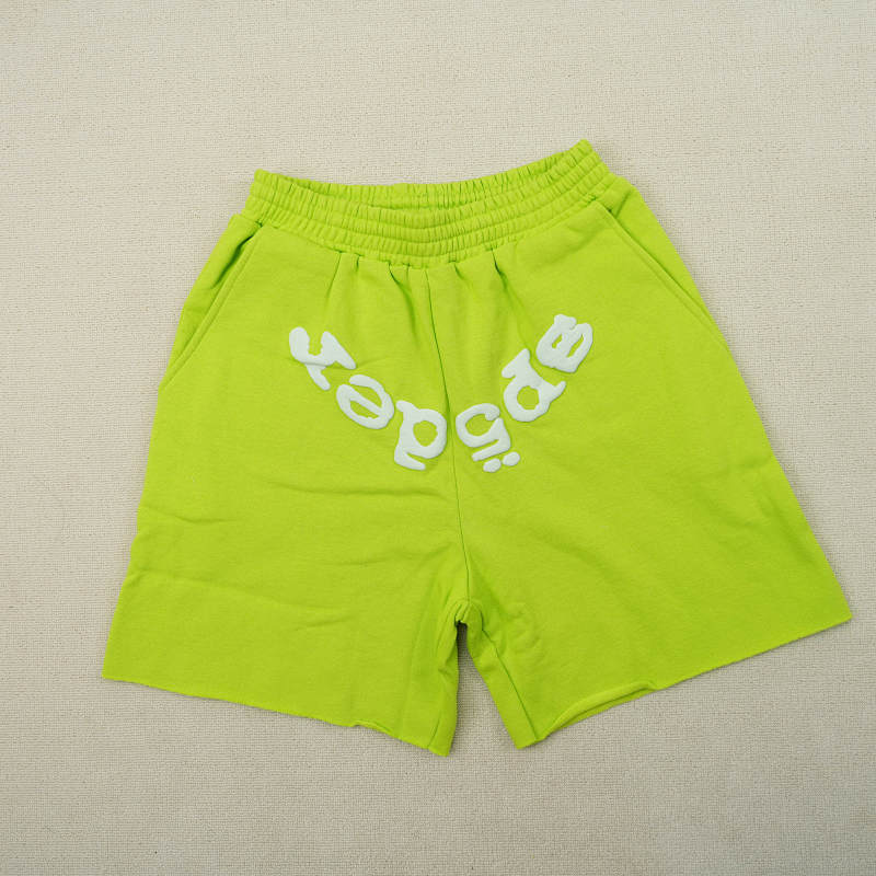Sp5der Og Web V2 SweatshortAcid Green 3