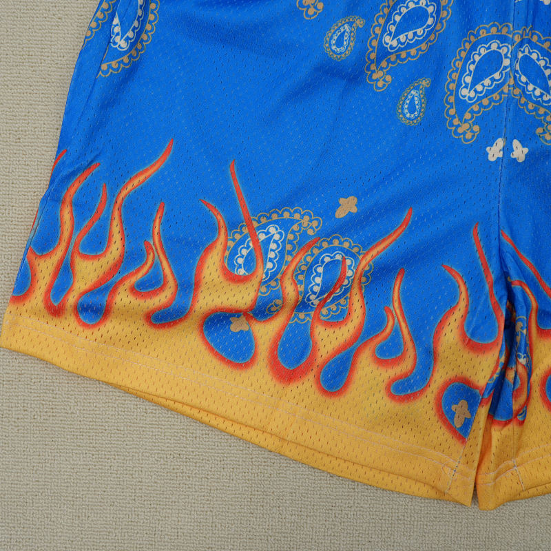 Eric Emanuel Ee Basic Short Blue Paisley Flame 12