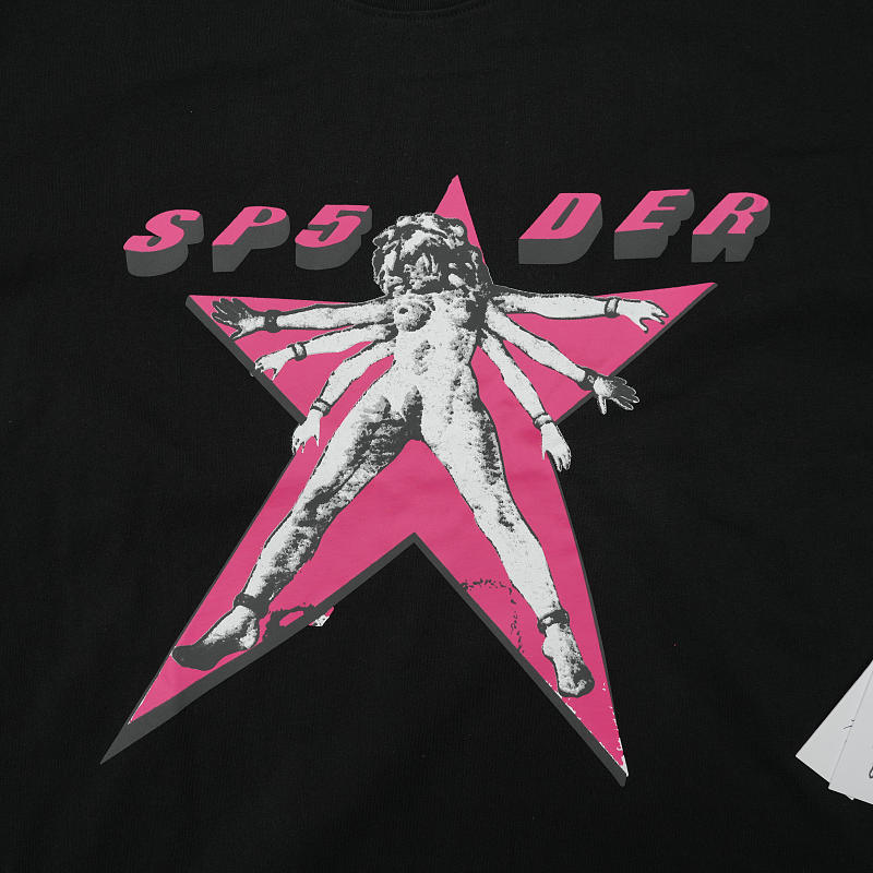 Sp5der Star Girl Tee Black 4