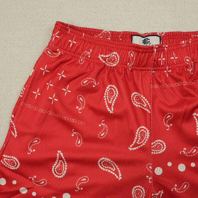Eric Emanuel Ee Basic Short Ss25 Red Paisley 10