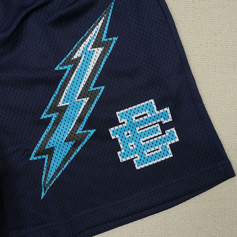 Eric Emanuel Ee Basic Lightning Bolt Short Navy/Black/Teal 6