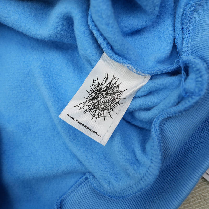 Sp5der Og Web V2 Hoodie Dusty Blue 10