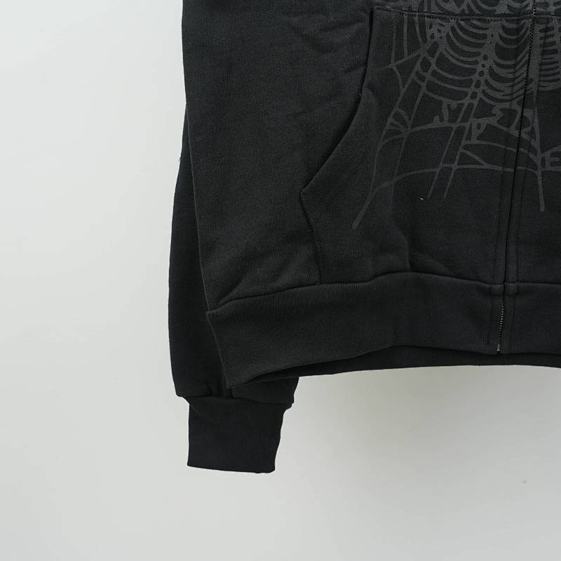 Sp5der Og Web V2 Rhinestone Zip Up 11
