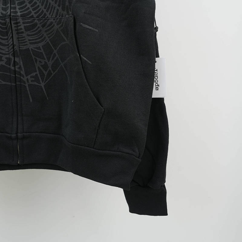 Sp5der Og Web V2 Rhinestone Zip Up 12