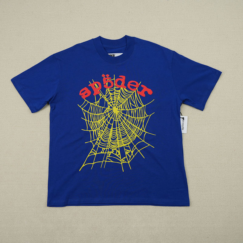 Sp5der Og Logo V2 Heavyweight Tee Navy 3