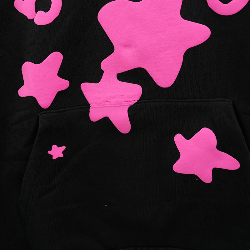 Sp5der Beluga Angel Number Hoodie Black 7