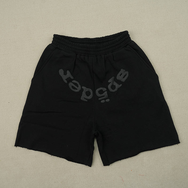 Sp5der Og Web V2 Phantom Sweatshort Black 4