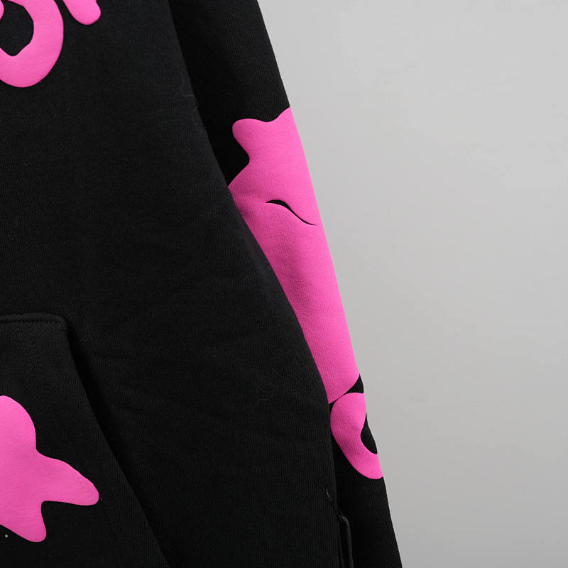 Sp5der Beluga Angel Number Hoodie Black 6