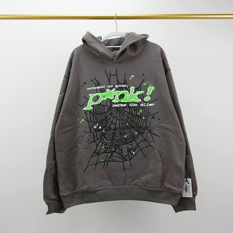 Sp5der PunkV2 Hoodie Slate 3