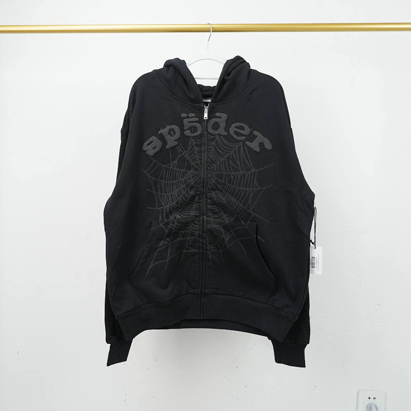 Sp5der Og Web V2 Phantom Zip Up Hoodie 3