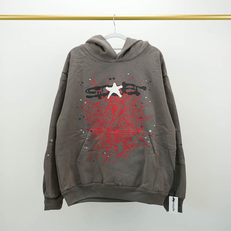 Sp5der Splat Punk HoodieSlate 7