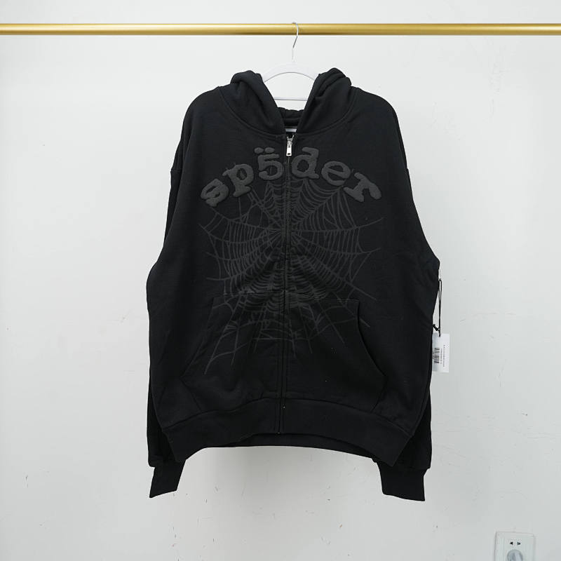 Sp5der Og Web V2 Phantom Zip Up Hoodie 5