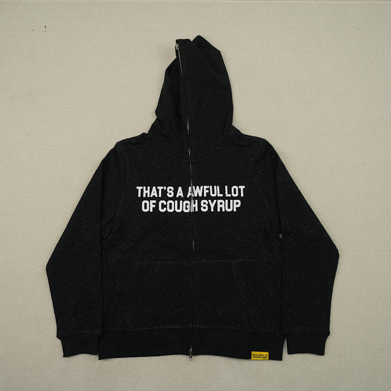 Black Rhinestone Hoodie 6