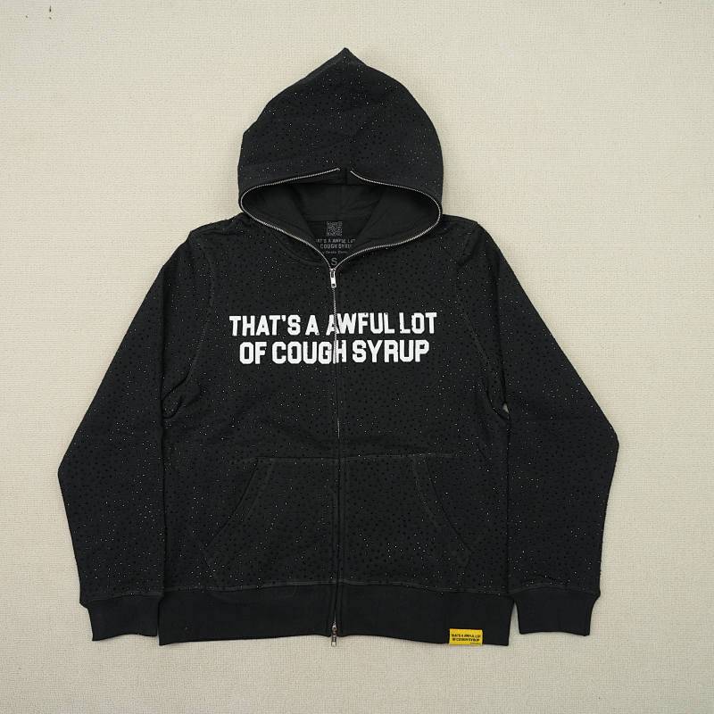Black Rhinestone Hoodie 4