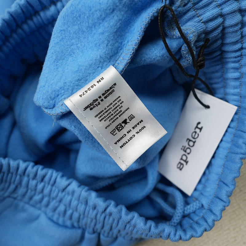 Sp5der Og Web V2 Sweat shortDusty Blue 8