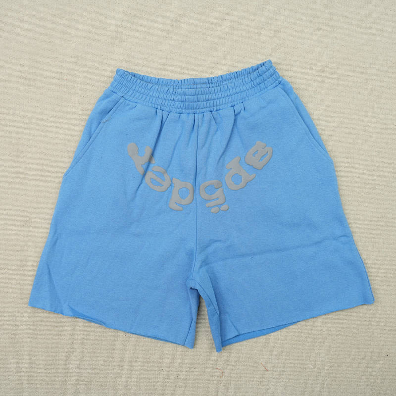 Sp5der Og Web V2 Sweat shortDusty Blue 4