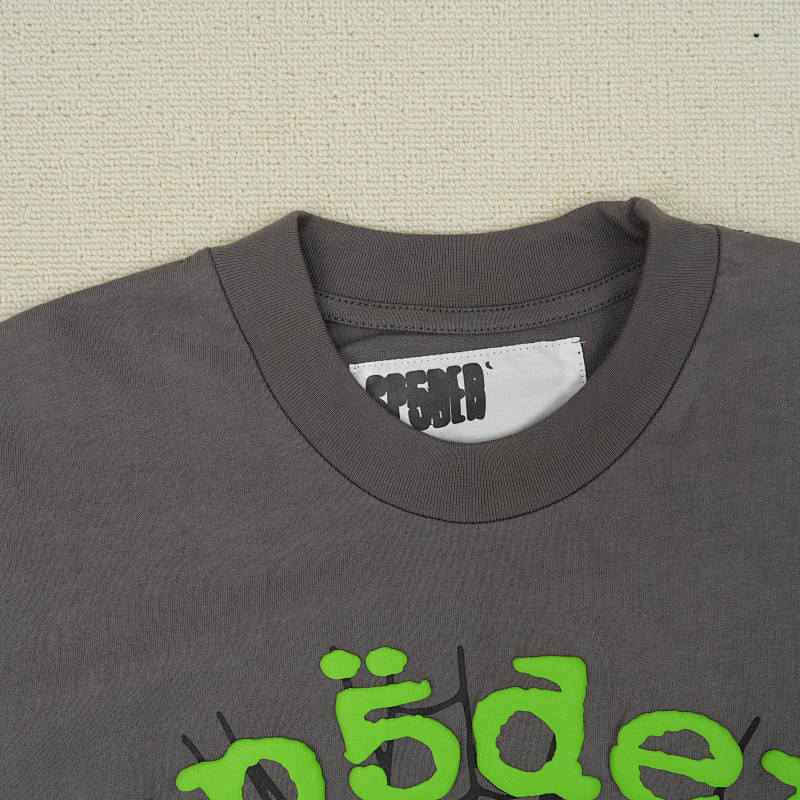 Sp5der Og Web V2 Tee Slate Grey 6