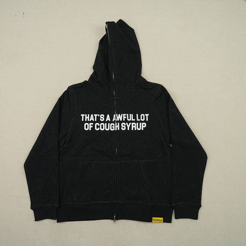 Black Rhinestone Hoodie 7