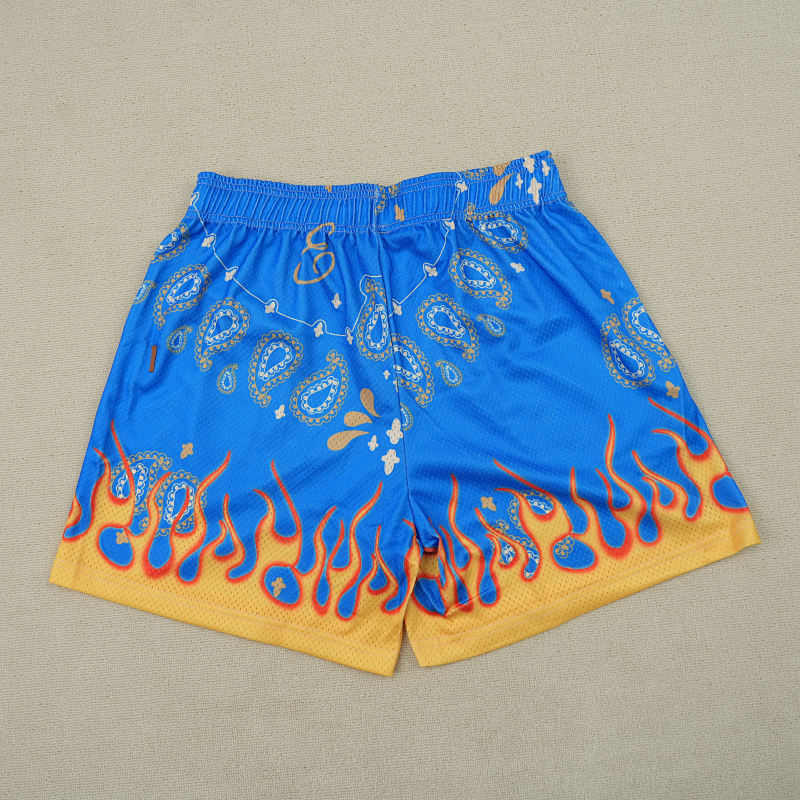Eric Emanuel Ee Basic Short Blue Paisley Flame 8
