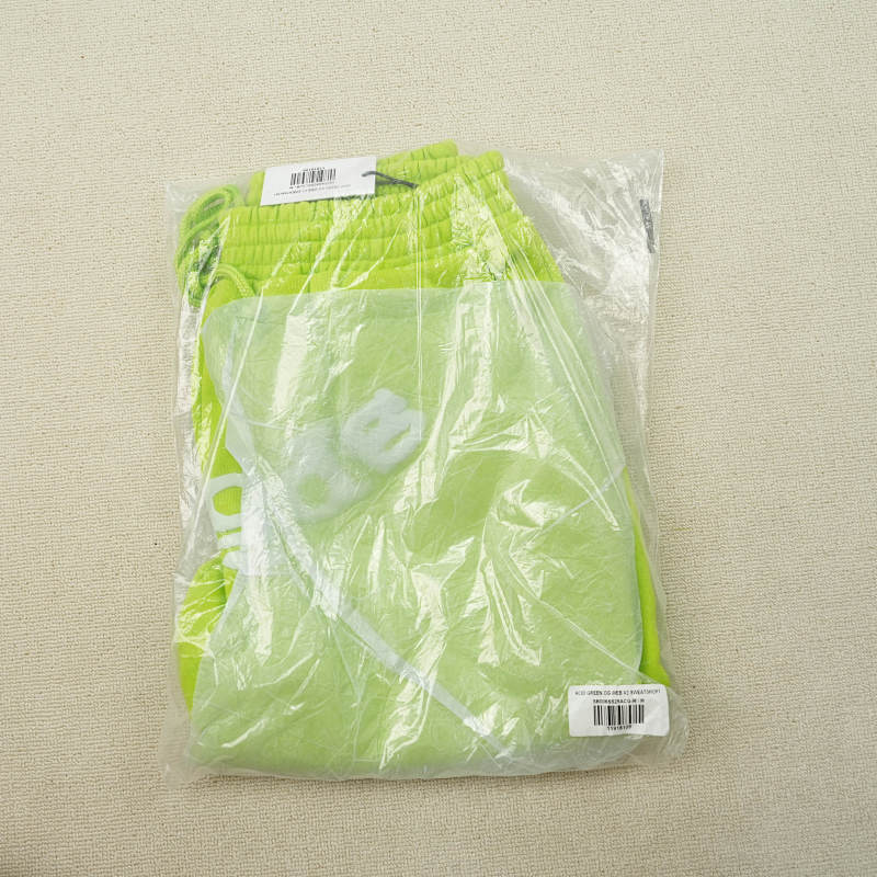 Sp5der Og Web V2 SweatshortAcid Green 2
