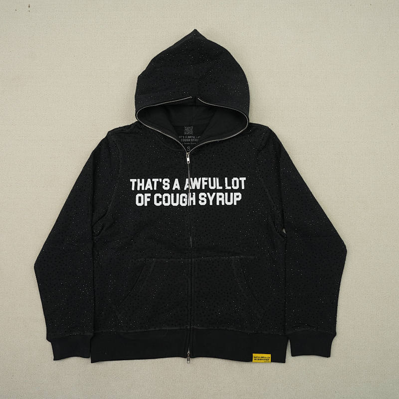 Black Rhinestone Hoodie 5