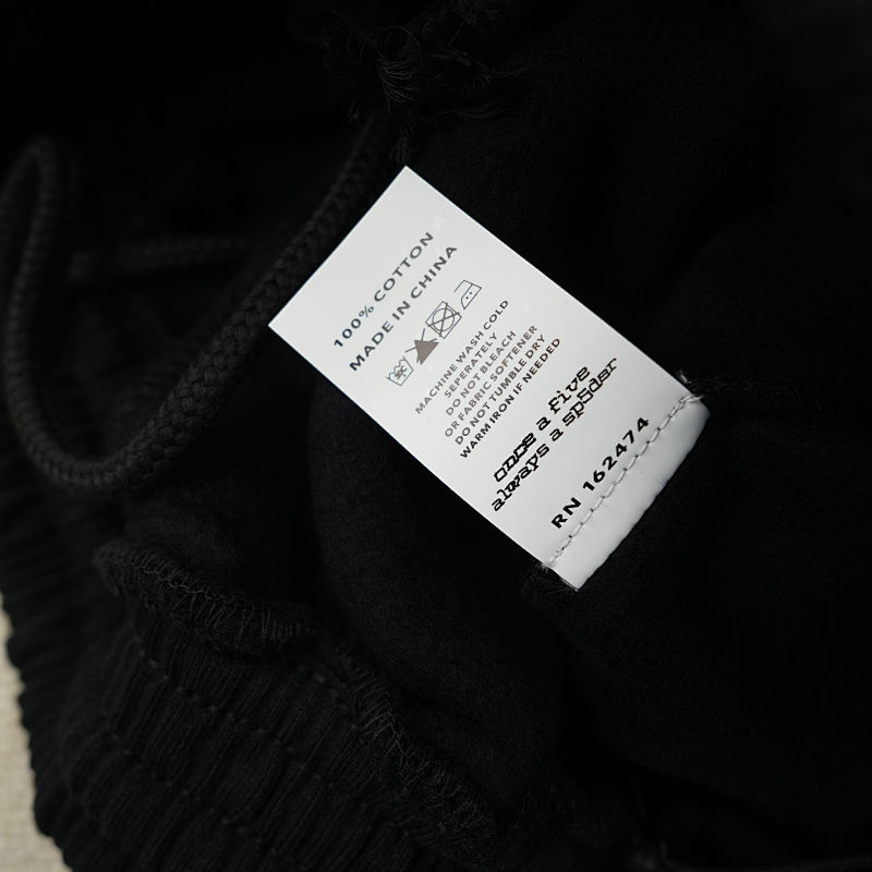 Sp5der Og Logo Embroidered Sweatshort Black 8