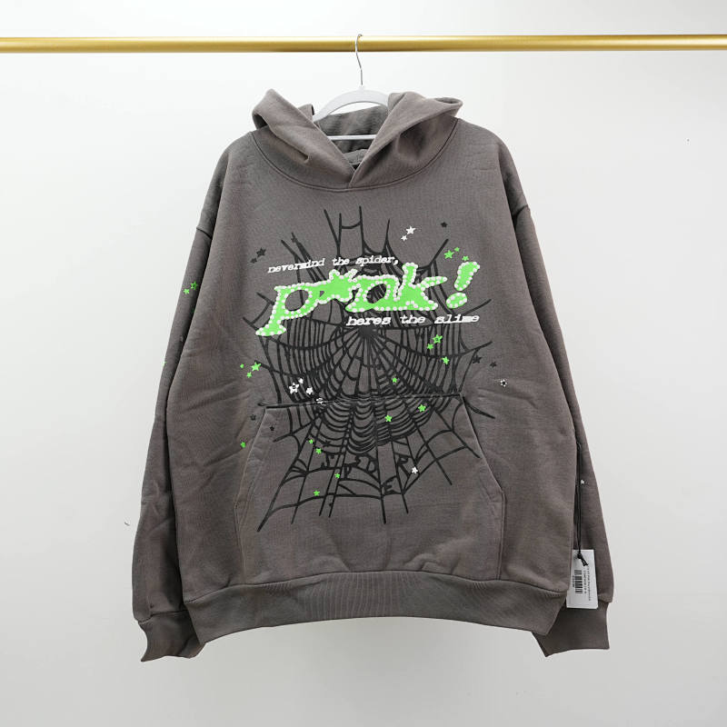 Sp5der PunkV2 Hoodie Slate 4
