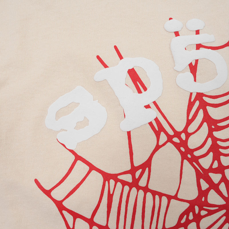 Sp5der Legacy Logo Heavyweight Tee Cream 7