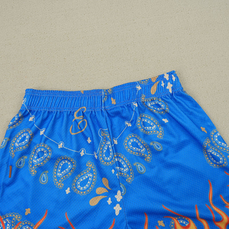 Eric Emanuel Ee Basic Short Blue Paisley Flame 7