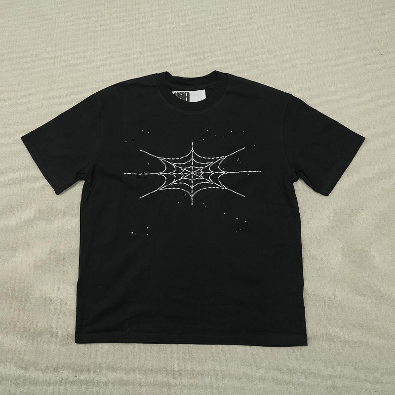 Sp5der Rhinestone Silk TeeBlack 3